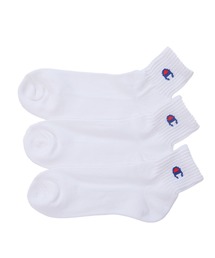 Champion（チャンピオン）の「【Champion/チャンピオン】メンズ 3足組 クォーターレングスソックス【ハーフパイル】（ソックス/靴下・キッズ）」