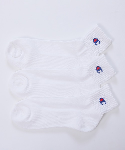 Champion（チャンピオン）の「【Champion/チャンピオン】メンズ 3足組 クォーターレングスソックス【ハーフパイル】（ソックス/靴下・メンズ・ブラック/ヘザーグレー/ホワイト/その他・M/S/L/FREE）」の8枚目の写真