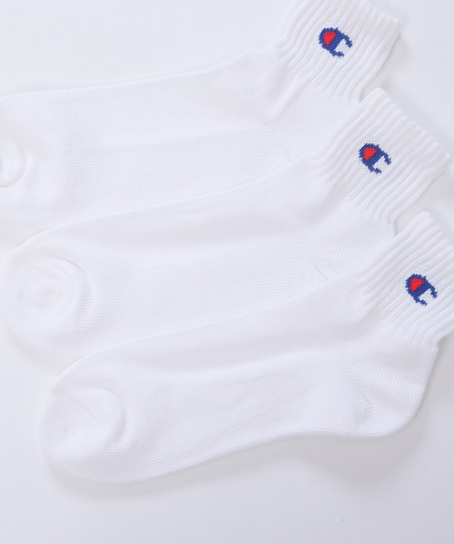 Champion（チャンピオン）の「【Champion/チャンピオン】メンズ 3足組 クォーターレングスソックス【ハーフパイル】（ソックス/靴下・メンズ・ブラック/ヘザーグレー/ホワイト/その他・M/S/L/FREE）」の9枚目の写真