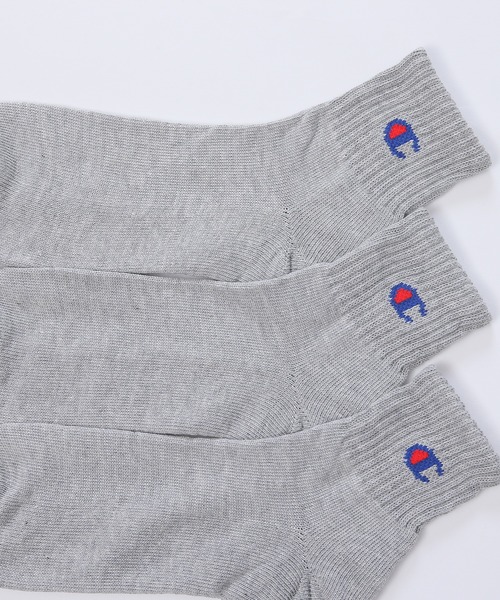 Champion（チャンピオン）の「【Champion/チャンピオン】メンズ 3足組 クォーターレングスソックス【ハーフパイル】（ソックス/靴下・メンズ・ブラック/ヘザーグレー/ホワイト/その他・M/S/L/FREE）」の16枚目の写真