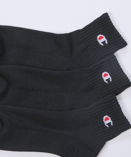 Champion（チャンピオン）の「【Champion/チャンピオン】メンズ 3足組 クォーターレングスソックス【ハーフパイル】（ソックス/靴下・メンズ・ブラック/ヘザーグレー/ホワイト/その他・M/S/L/FREE）」の12枚目の写真