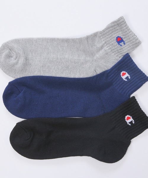 Champion（チャンピオン）の「【Champion/チャンピオン】メンズ 3足組 クォーターレングスソックス【ハーフパイル】（ソックス/靴下・メンズ・ブラック/ヘザーグレー/ホワイト/その他・M/S/L/FREE）」の17枚目の写真