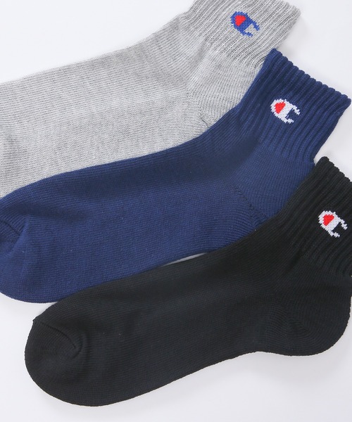 Champion（チャンピオン）の「【Champion/チャンピオン】メンズ 3足組 クォーターレングスソックス【ハーフパイル】（ソックス/靴下・メンズ・ブラック/ヘザーグレー/ホワイト/その他・M/S/L/FREE）」の18枚目の写真