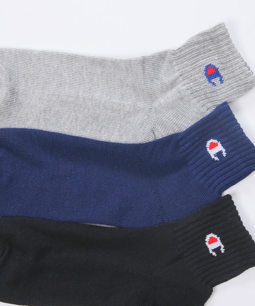 Champion（チャンピオン）の「【Champion/チャンピオン】メンズ 3足組 クォーターレングスソックス【ハーフパイル】（ソックス/靴下・メンズ・ブラック/ヘザーグレー/ホワイト/その他・M/S/L/FREE）」の19枚目の写真