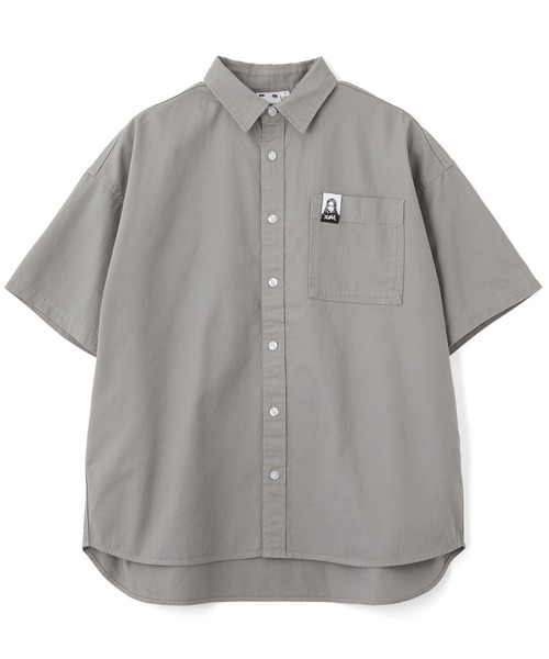 X-girl(エックスガール)の「FADED FACE LABEL S/S SHIRT(シャツ/ブラウス・レディース・ブラック/ベージュ/オレンジ・S/M)」の7枚目の写真