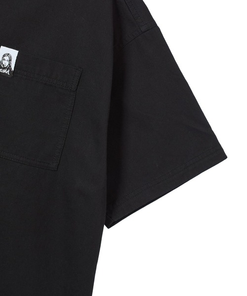 X-girl(エックスガール)の「FADED FACE LABEL S/S SHIRT(シャツ/ブラウス・レディース・ブラック/ベージュ/オレンジ・S/M)」の14枚目の写真
