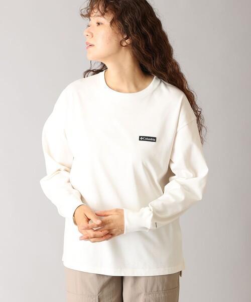 Columbia（コロンビア）の「UVカット Columbia/ ウィメンズ トゥリースワロー ロングスリーブ クルー /コロンビア（Tシャツ/カットソー・レディース・ホワイト/ブラック/グレー・XL/M/L/S）」の2枚目の写真