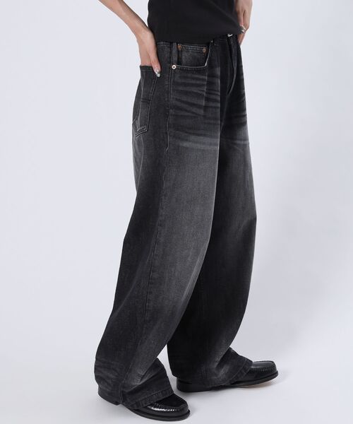 FFEIN(フェイン)の「【FFEIN(フェイン)】リアルヴィンテージライクストレートワイドデニムパンツ / デニム パンツ ボトムス ワイドシルエット デニム カーブ(その他パンツ・メンズ・その他1/ブルー/ブラック・X-SMALL/SMALL/MEDIUM/LARGE)」の6枚目の写真