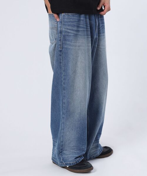 FFEIN(フェイン)の「【FFEIN(フェイン)】リアルヴィンテージライクストレートワイドデニムパンツ / デニム パンツ ボトムス ワイドシルエット デニム カーブ(その他パンツ・メンズ・その他1/ブルー/ブラック・X-SMALL/SMALL/MEDIUM/LARGE)」の9枚目の写真