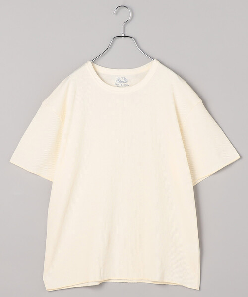 FREAK'S STORE（フリークスストア）の「FRUIT OF THE LOOM × FREAK'S STORE/フルーツオブザルーム 別注 無地Tシャツ レオパードパンツ ルームセット/パジャマセット（ルームウェア/パジャマ・レディース・グレー/オフホワイト・MEDIUM/SMALL）」の5枚目の写真