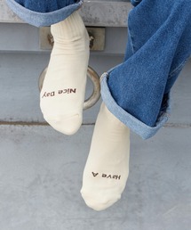 ROSTER SOX | ROSTER SOX/ロスターソックス HOME RUN リブ編み ロゴ刺繍 クルーソックス 2026年 夏 夏服(ソックス/靴下)