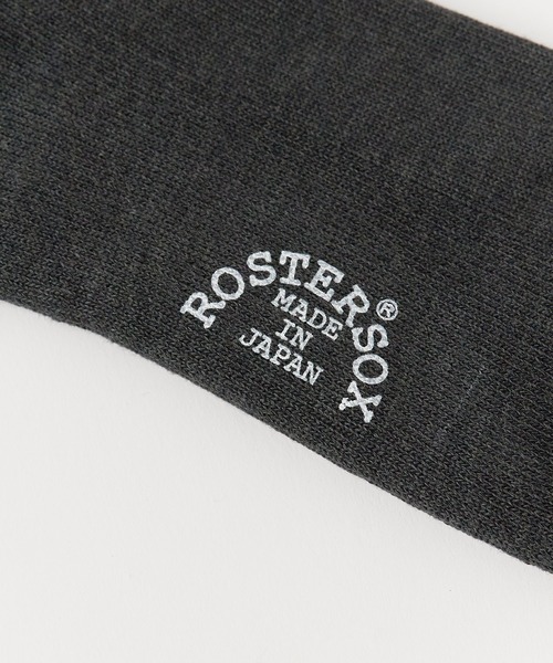 ROSTER SOX(ロスターソックス)の「ROSTER SOX/ロスターソックス HOME RUN リブ編み ロゴ刺繍 クルーソックス 2026年 夏 夏服(ソックス/靴下・メンズ・ホワイト/ブラック/ベージュ・25-27CM)」の4枚目の写真