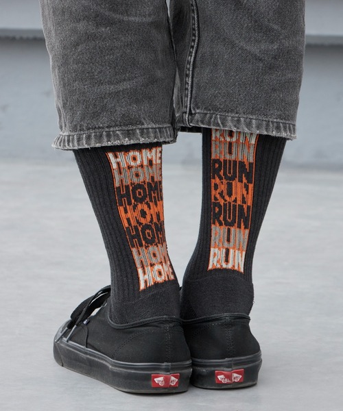 ROSTER SOX(ロスターソックス)の「ROSTER SOX/ロスターソックス HOME RUN リブ編み ロゴ刺繍 クルーソックス 2026年 夏 夏服(ソックス/靴下・メンズ・ホワイト/ブラック/ベージュ・25-27CM)」の9枚目の写真