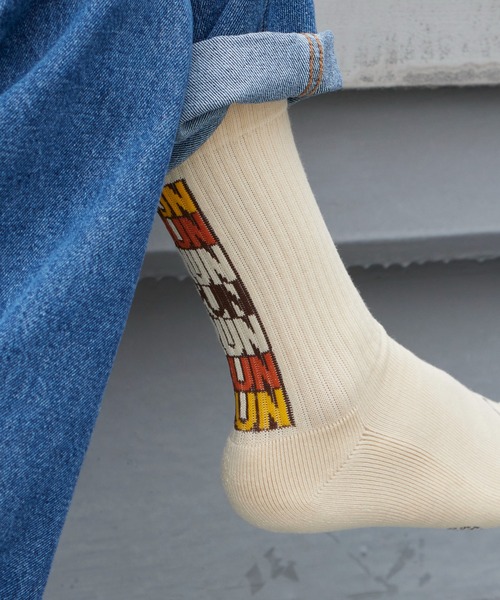 ROSTER SOX(ロスターソックス)の「ROSTER SOX/ロスターソックス HOME RUN リブ編み ロゴ刺繍 クルーソックス 2026年 夏 夏服(ソックス/靴下・メンズ・ホワイト/ブラック/ベージュ・25-27CM)」の18枚目の写真