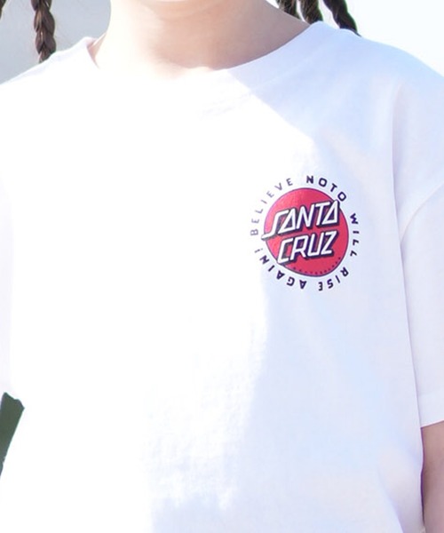 SANTA CRUZ(サンタクルーズ)の「【ムラサキスポーツ限定】SANTA CRUZ/サンタクルーズ キッズ 半袖 Tシャツ バックプリント PEACE FOR NOTO SS TEE 502262409(Tシャツ/カットソー・キッズ・ホワイト/ブラック・130cm/140cm/150cm)」の9枚目の写真