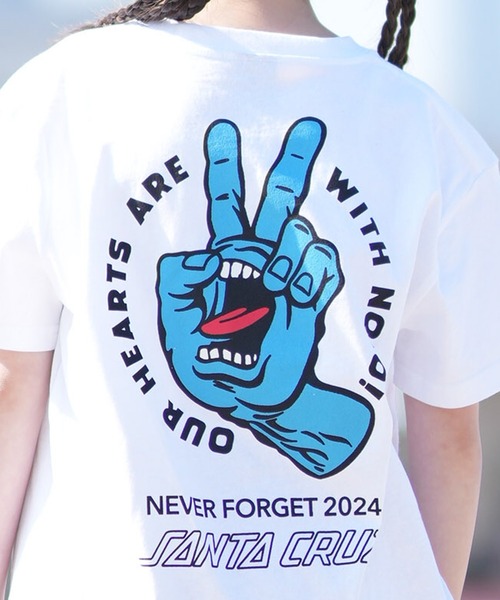 SANTA CRUZ(サンタクルーズ)の「【ムラサキスポーツ限定】SANTA CRUZ/サンタクルーズ キッズ 半袖 Tシャツ バックプリント PEACE FOR NOTO SS TEE 502262409(Tシャツ/カットソー・キッズ・ホワイト/ブラック・130cm/140cm/150cm)」の10枚目の写真