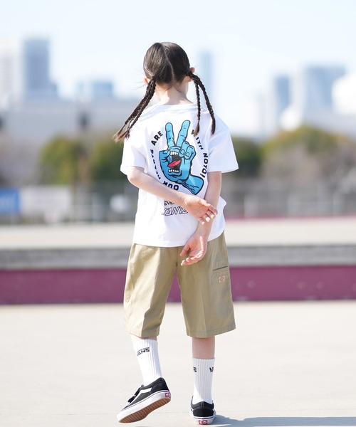 SANTA CRUZ(サンタクルーズ)の「【ムラサキスポーツ限定】SANTA CRUZ/サンタクルーズ キッズ 半袖 Tシャツ バックプリント PEACE FOR NOTO SS TEE 502262409(Tシャツ/カットソー・キッズ・ホワイト/ブラック・130cm/140cm/150cm)」の7枚目の写真