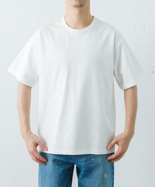 URBAN RESEARCH（アーバンリサーチ）の「防シワ接触冷感スムージーTシャツ（Tシャツ/カットソー・メンズ・ホワイト/ブラック/ライトグレー/チャコールグレー・SMALL/MEDIUM/LARGE/X-LARGE）」の5枚目の写真