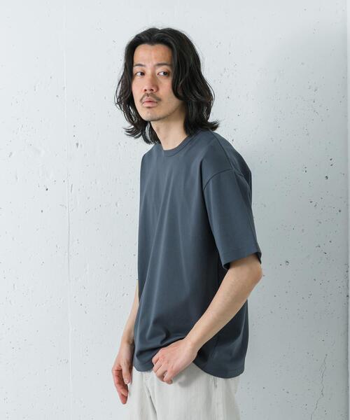 URBAN RESEARCH(アーバンリサーチ)の「防シワ接触冷感スムージーTシャツ(Tシャツ/カットソー・メンズ・ホワイト/ブラック/ライトグレー/チャコールグレー・SMALL/MEDIUM/LARGE/X-LARGE)」の22枚目の写真