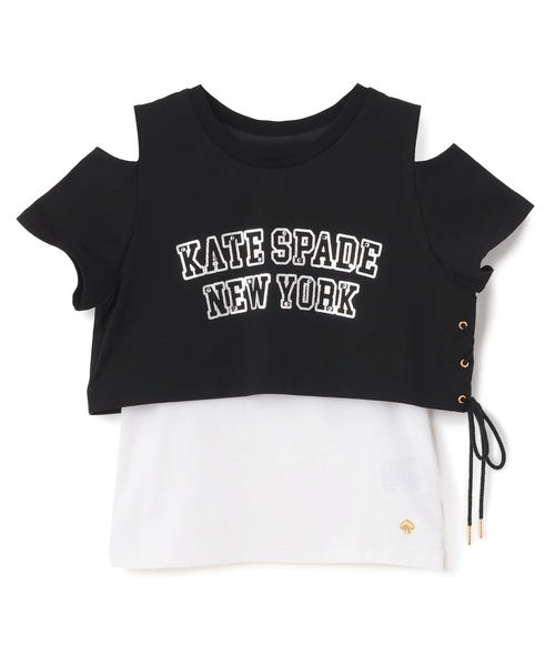 kate spade new york kids（ケイトスペードニューヨーク）の「ロゴカットソー＆キャミソールセット（アンサンブル・キッズ・オフホワイト/ブラック・140cm/130cm/160cm/120cm/150cm）」の13枚目の写真