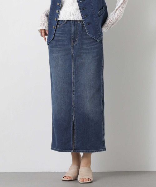 Healthy denim(ヘルシーデニム)の「Healthyタイトスカート(デニムスカート・レディース・ブルー系・FREE)」の7枚目の写真