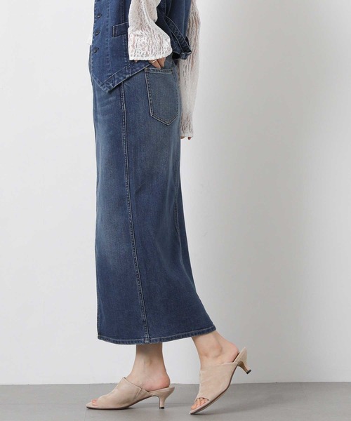 Healthy denim(ヘルシーデニム)の「Healthyタイトスカート(デニムスカート・レディース・ブルー系・FREE)」の8枚目の写真