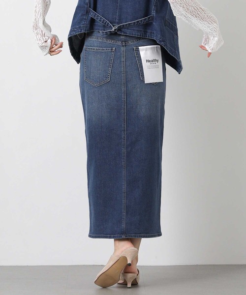 Healthy denim(ヘルシーデニム)の「Healthyタイトスカート(デニムスカート・レディース・ブルー系・FREE)」の9枚目の写真