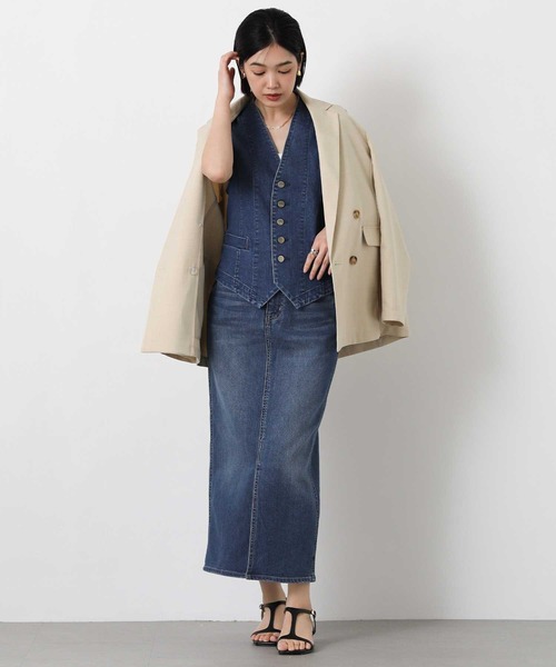 Healthy denim(ヘルシーデニム)の「Healthyタイトスカート(デニムスカート・レディース・ブルー系・FREE)」の14枚目の写真