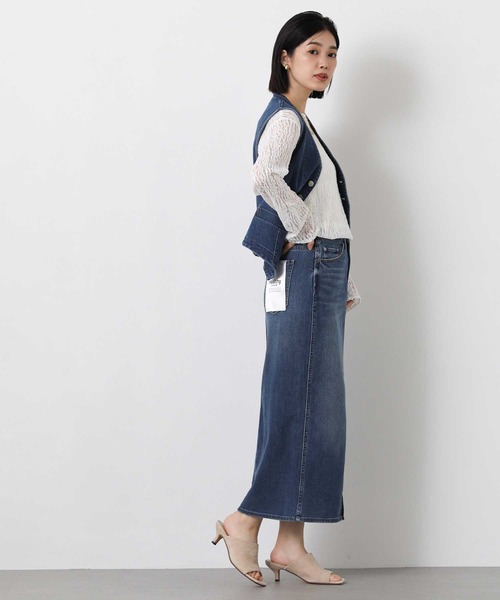 Healthy denim(ヘルシーデニム)の「Healthyタイトスカート(デニムスカート・レディース・ブルー系・FREE)」の5枚目の写真