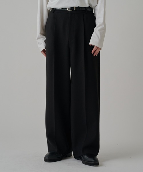 Lui's（ルイス）の「ジョーゼットタックワイドパンツ（その他パンツ・メンズ・ベージュ/ブラック/オフホワイト・S/M）」の11枚目の写真