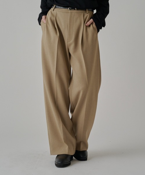 Lui's（ルイス）の「ジョーゼットタックワイドパンツ（その他パンツ・メンズ・ベージュ/ブラック/オフホワイト・S/M）」の19枚目の写真