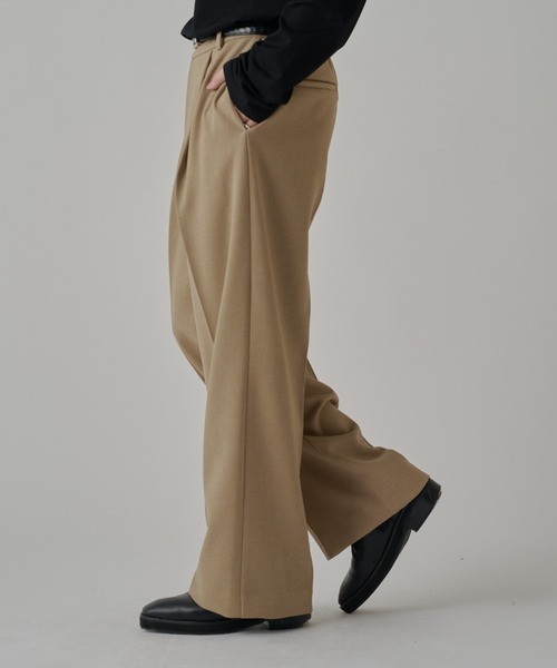 Lui's（ルイス）の「ジョーゼットタックワイドパンツ（その他パンツ・メンズ・ベージュ/ブラック/オフホワイト・S/M）」の21枚目の写真