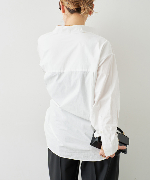 Deuxieme Classe(ドゥーズィエムクラス)の「*Freestyle シャツ(シャツ/ブラウス・レディース・ホワイト/ネイビー・FREE)」の7枚目の写真