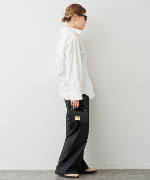 Deuxieme Classe(ドゥーズィエムクラス)の「*Freestyle シャツ(シャツ/ブラウス・レディース・ホワイト/ネイビー・FREE)」の9枚目の写真