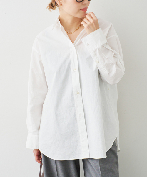 Deuxieme Classe(ドゥーズィエムクラス)の「*Freestyle シャツ(シャツ/ブラウス・レディース・ホワイト/ネイビー・FREE)」の11枚目の写真