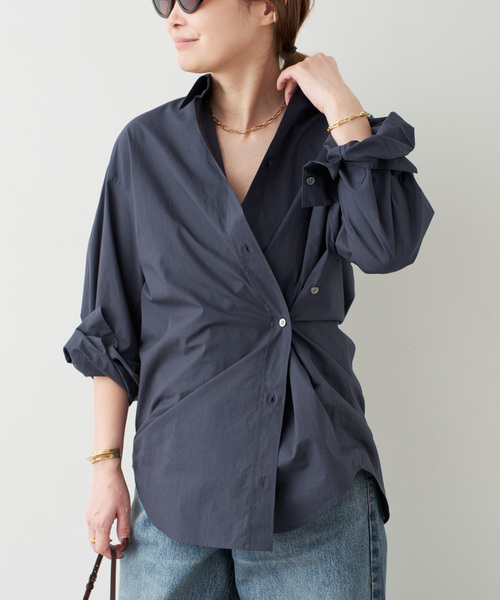 Deuxieme Classe(ドゥーズィエムクラス)の「*Freestyle シャツ(シャツ/ブラウス・レディース・ホワイト/ネイビー・FREE)」の19枚目の写真