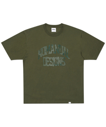 SMEAR ARCH LOGO T-SHIRT - KHAKI