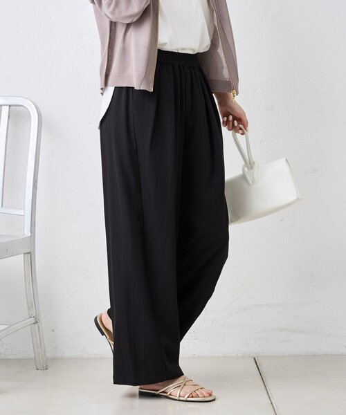 Jena espace merveilleux（ジェナ　エスパスメルヴェイユ）の「テンセルカーブラインパンツ（その他パンツ・レディース・ブラック/ブルー/ベージュ・FREE）」の4枚目の写真