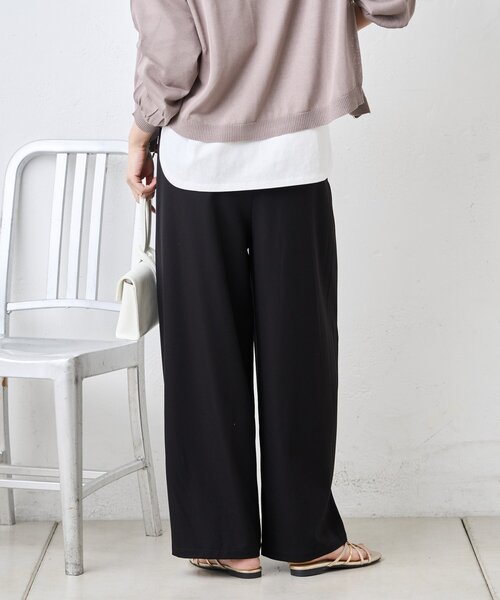Jena espace merveilleux（ジェナ　エスパスメルヴェイユ）の「テンセルカーブラインパンツ（その他パンツ・レディース・ブラック/ブルー/ベージュ・FREE）」の6枚目の写真