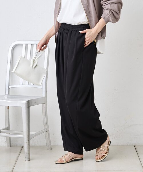 Jena espace merveilleux（ジェナ　エスパスメルヴェイユ）の「テンセルカーブラインパンツ（その他パンツ・レディース・ブラック/ブルー/ベージュ・FREE）」の10枚目の写真