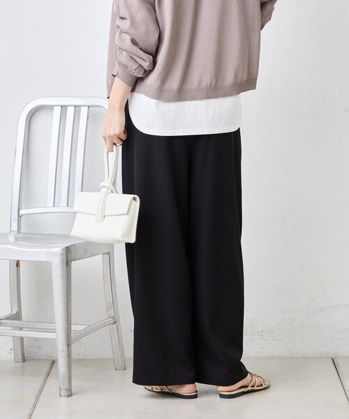 Jena espace merveilleux（ジェナ　エスパスメルヴェイユ）の「テンセルカーブラインパンツ（その他パンツ・レディース・ブラック/ブルー/ベージュ・FREE）」の12枚目の写真