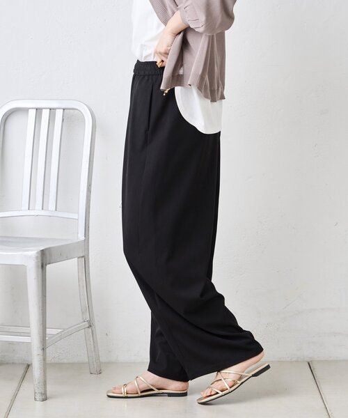 Jena espace merveilleux（ジェナ　エスパスメルヴェイユ）の「テンセルカーブラインパンツ（その他パンツ・レディース・ブラック/ブルー/ベージュ・FREE）」の16枚目の写真