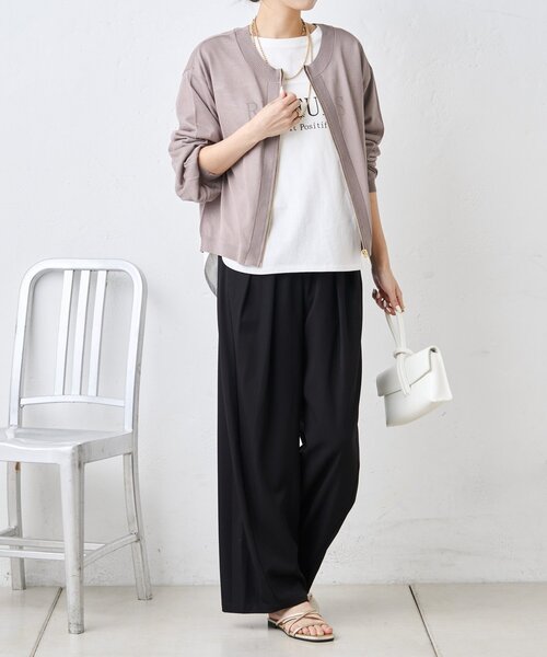 Jena espace merveilleux（ジェナ　エスパスメルヴェイユ）の「テンセルカーブラインパンツ（その他パンツ・レディース・ブラック/ブルー/ベージュ・FREE）」の17枚目の写真