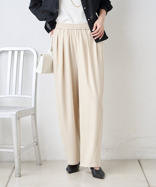 Jena espace merveilleux（ジェナ　エスパスメルヴェイユ）の「テンセルカーブラインパンツ（その他パンツ・レディース・ブラック/ブルー/ベージュ・FREE）」の21枚目の写真