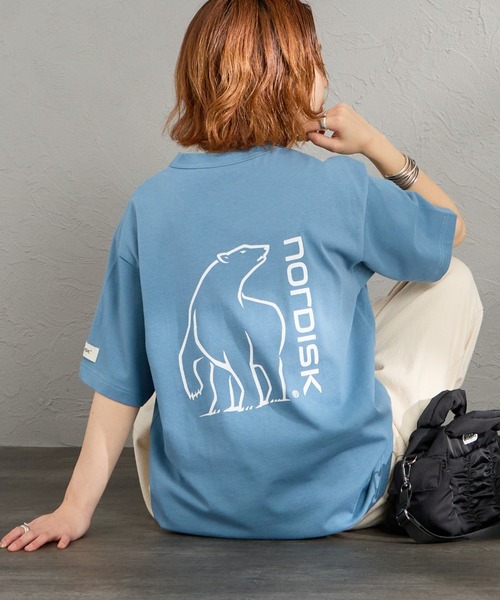 NORDISK（ノルディスク）の「[NORDISK/ノルディスク] 別注 バックロゴプリントTシャツ（Tシャツ/カットソー・レディース・ブルー/ブラック/ホワイト・XL/L/M/S）」の3枚目の写真