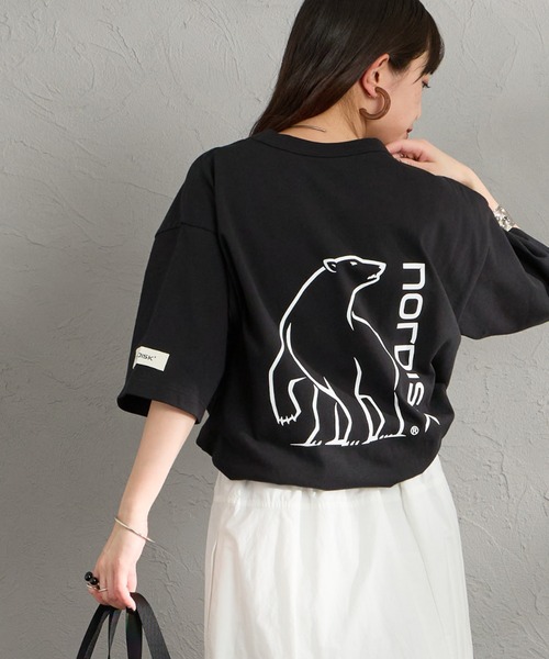 NORDISK（ノルディスク）の「[NORDISK/ノルディスク] 別注 バックロゴプリントTシャツ（Tシャツ/カットソー・レディース・ブルー/ブラック/ホワイト・XL/L/M/S）」の2枚目の写真