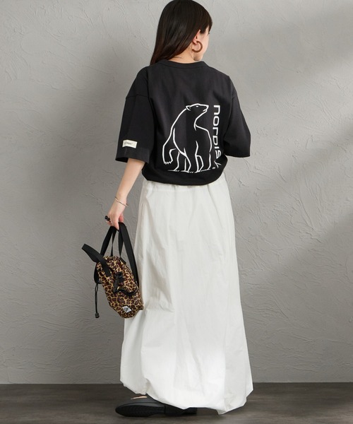 NORDISK（ノルディスク）の「[NORDISK/ノルディスク] 別注 バックロゴプリントTシャツ（Tシャツ/カットソー・レディース・ブルー/ブラック/ホワイト・XL/L/M/S）」の9枚目の写真