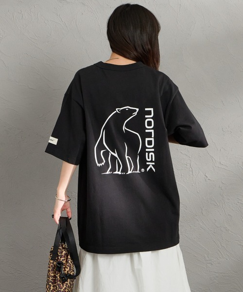 NORDISK（ノルディスク）の「[NORDISK/ノルディスク] 別注 バックロゴプリントTシャツ（Tシャツ/カットソー・レディース・ブルー/ブラック/ホワイト・XL/L/M/S）」の12枚目の写真
