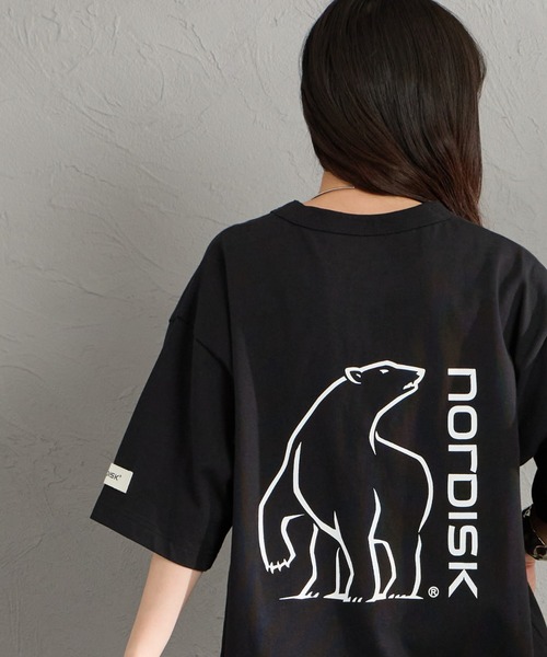 NORDISK（ノルディスク）の「[NORDISK/ノルディスク] 別注 バックロゴプリントTシャツ（Tシャツ/カットソー・レディース・ブルー/ブラック/ホワイト・XL/L/M/S）」の14枚目の写真