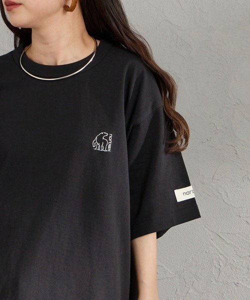 NORDISK（ノルディスク）の「[NORDISK/ノルディスク] 別注 バックロゴプリントTシャツ（Tシャツ/カットソー・レディース・ブルー/ブラック/ホワイト・XL/L/M/S）」の13枚目の写真
